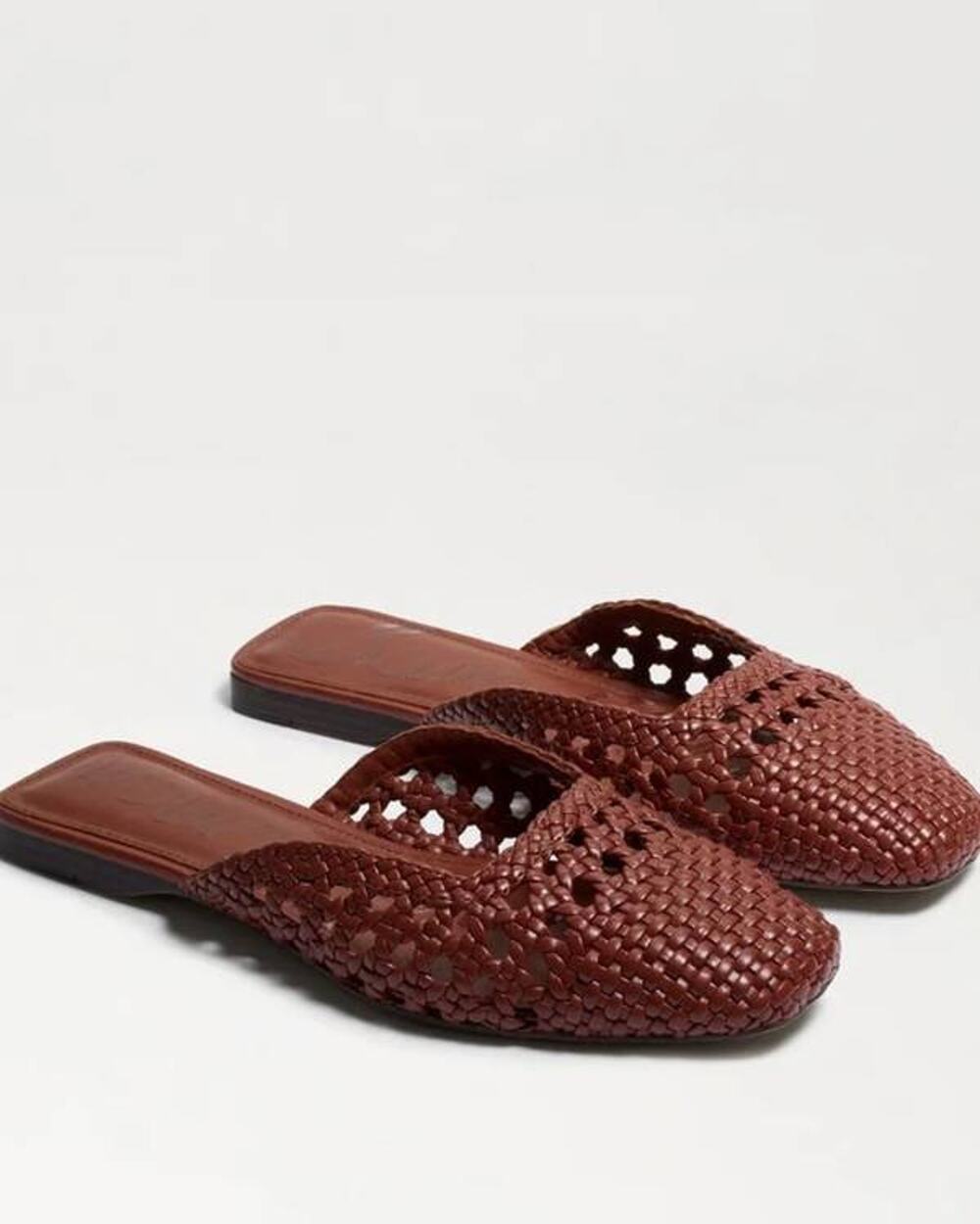 Sam Edelman Nola Mule Slide in Brandy Brown Leather 7.5